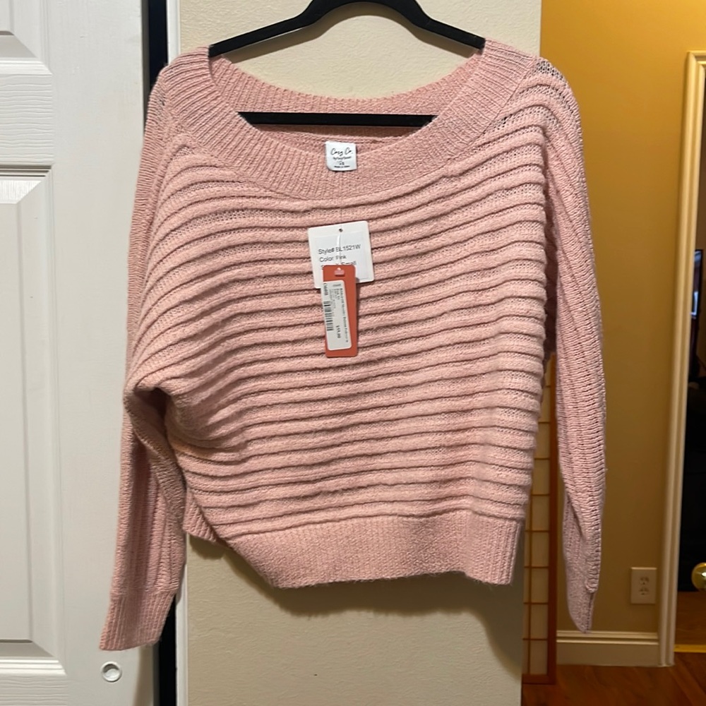 Cozy Co. By Cozy Casual Off Shoulder Sweater, NWT, XS